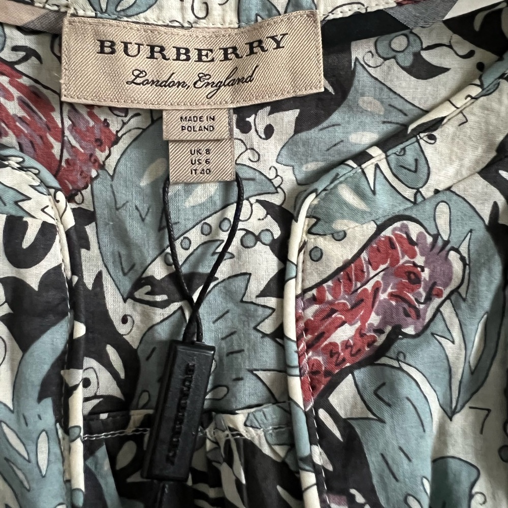 Rare Burberry Beasts Blouse